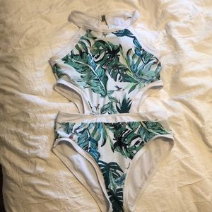 SHEIN tropical one piece